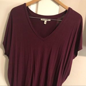 Express Maroon Oversize Shirt